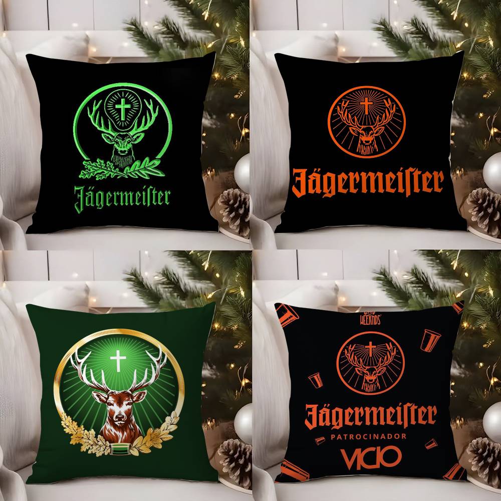 J-Jager-M-Meisters-S Наволочка Диван Короткий Плюш Двусторонняя HD Печать Комната Домашний Офис Подарок Чехол на Подушку