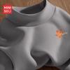MINISO Мужская термофутболка с полувысоким воротником и флисовой подкладкой
