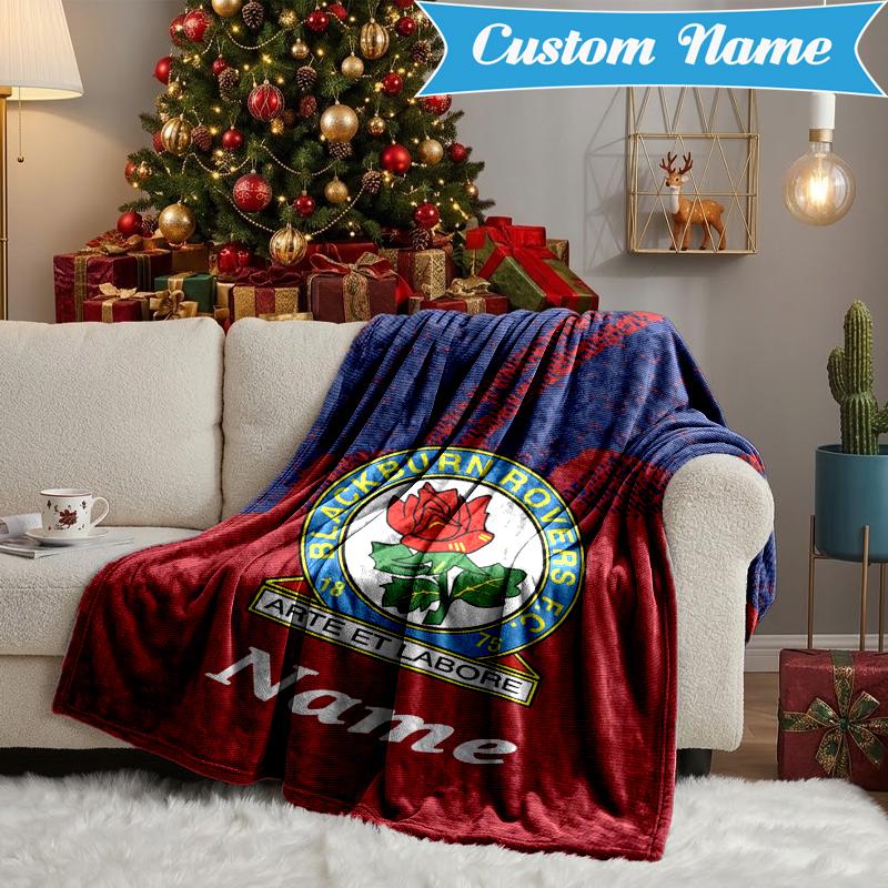 Custom Name Rovers Crest Print Blanket Lightweight Ideal Bedding Blanket Perfect for Travel, Camping, Living Rooms, Sofas, Christmas gift