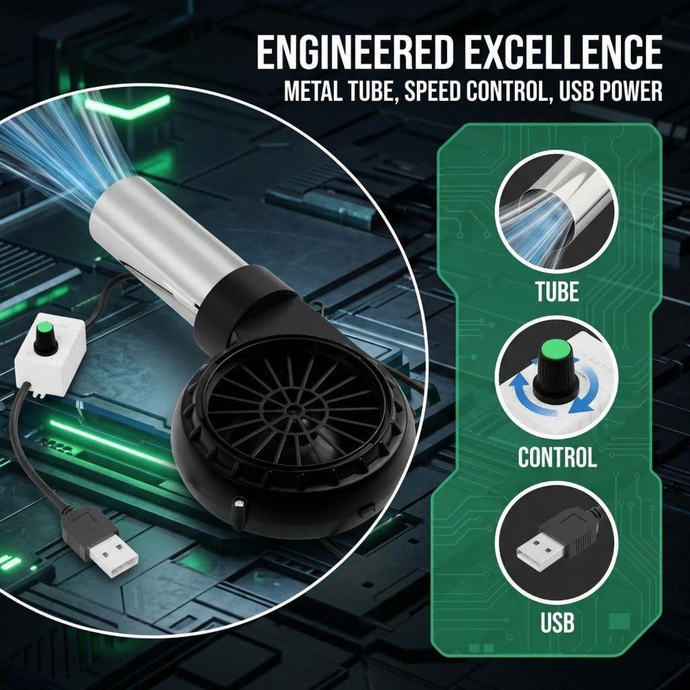 Adjustable Speed Handheld Barbecue Fan USB Power Supply BBQ Fan USB BBQ Blower Outdoor Activities