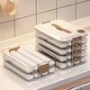1/2/3/4 Layers Food Storage Box Refrigerator Frozen Food Box with Event Recording Knob Dumpling Frozen Box Kitchen Gadgets