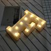 Световая вывеска с буквой F Пластиковая Теплый белый свет Работа от батареек Светодиодная Алфавитная световая вывеска для ночника