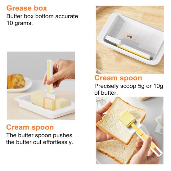 Коробка для масла, тарелка для резки масла с герметичной крышкой, коробка для хранения масла с ложкой для резки масла для хранения в холодильнике