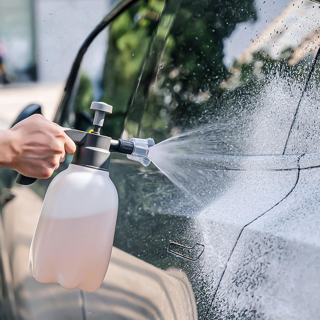 0.5 Галлона Пенораспылитель, 2 Литра Пеногенератор для Мойки Автомобилей, Ручной Распылитель Мыла под Давлением для Детейлинга Автомобилей, Полива Сада, Опрыскивания Сорняков