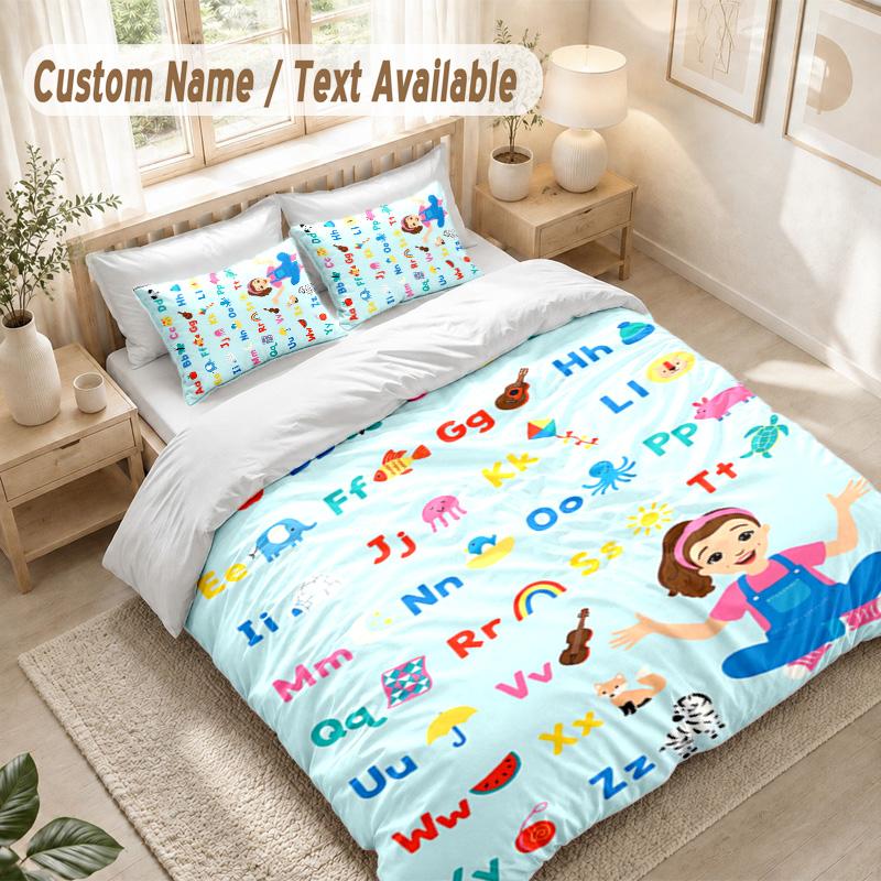 ms rachel Bedding Set, 1 Duvet Cover & 2 Pillowcases Soft Comfortable Bedroom Home Textile Decor