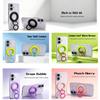 Macaron Color Block Double Sided Magnetic Foldable Alloy Ring Phone Holder Stand