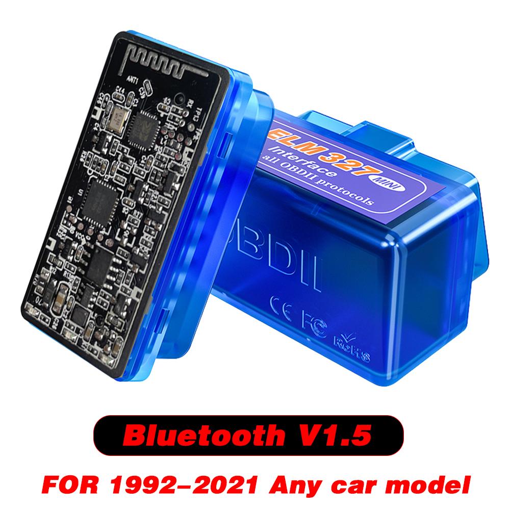 Super Mini ELM327 OBD2 V1.5 Bluetooth 5.0 OBD V2.1 V1.5 Последняя версия Новый автоматический сканер OBD Код считыватель Инструмент Диагностический инструмент для автомобиля
