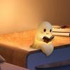 Halloween Ghost Night Light Reading Lamp Soft Warm Glow Battery Powered Cute Ghost Reading Book Lamp