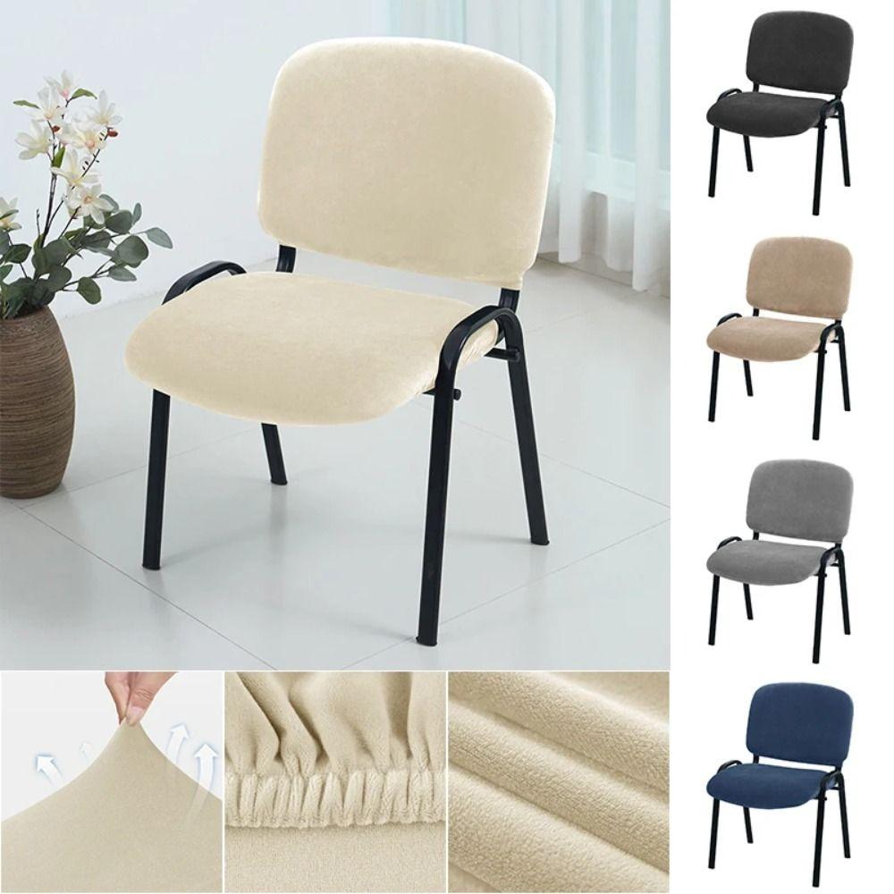 2Pcs/Set Elastic Split Chair Slipcover Dustproof Seat Slipcovers  for Banquet Home Wedding
