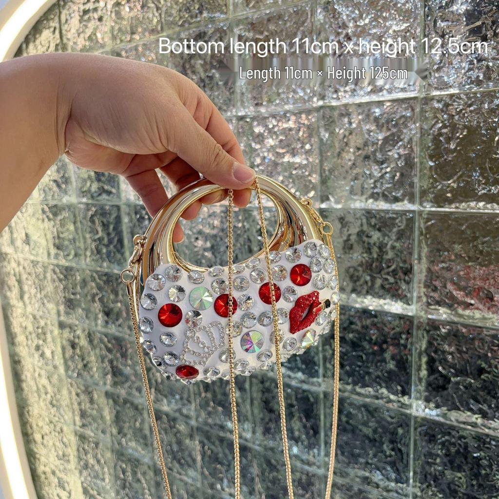 Стильная женская летняя сумочка 2025: Универсальная вечерняя сумка из акриловых страз
