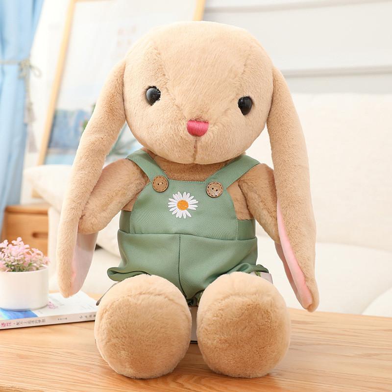 Wear Clothes Rabbit Stuffed Animal Toy Plush Doll Kids Birthday Gift Decoration