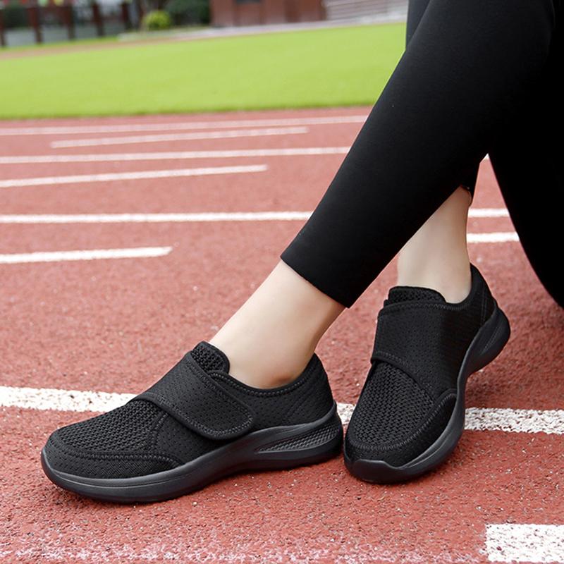 2024 Женская ортопедическая обувь для широких ног, опухшая, для ходьбы, повседневная обувь с регулировкой выворота большого пальца, мягкая, удобная, диабетическая мужская обувь