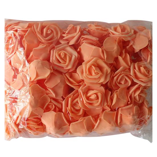 100 шт искусственный цветок красивый однотонный полиэтиленовая пена свадебная имитация пены роза для вечеринки