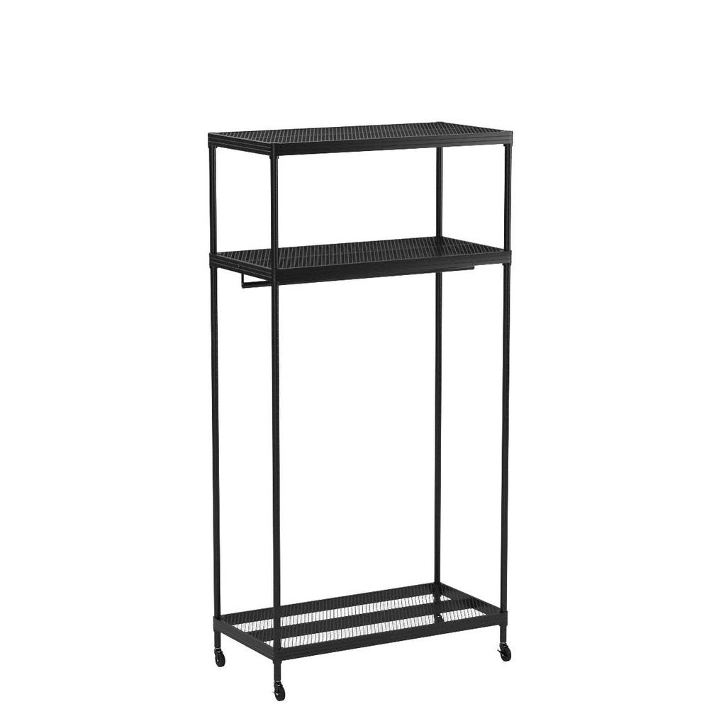 YAMAZEN Hanger Rack Store Your Bags and Small Items In One Place Sturdy Load Capacity Casters Included Width X Depth 46 X Height 179cm Assembly