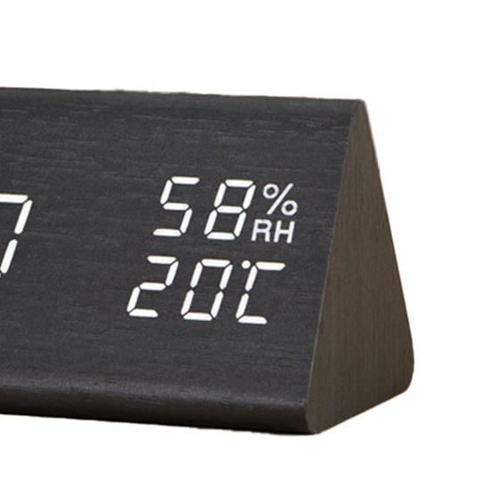 Будильник с голосовым управлением, энергосберегающие многофункциональные настольные часы из АБС-пластика с прозрачным экраном для дома