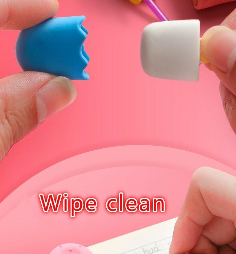 МИНИ 4 штуки милый быстрый пончик-мороженое, сладкий горшочек, стиль конфетной еды, ластик для карандаша, студент