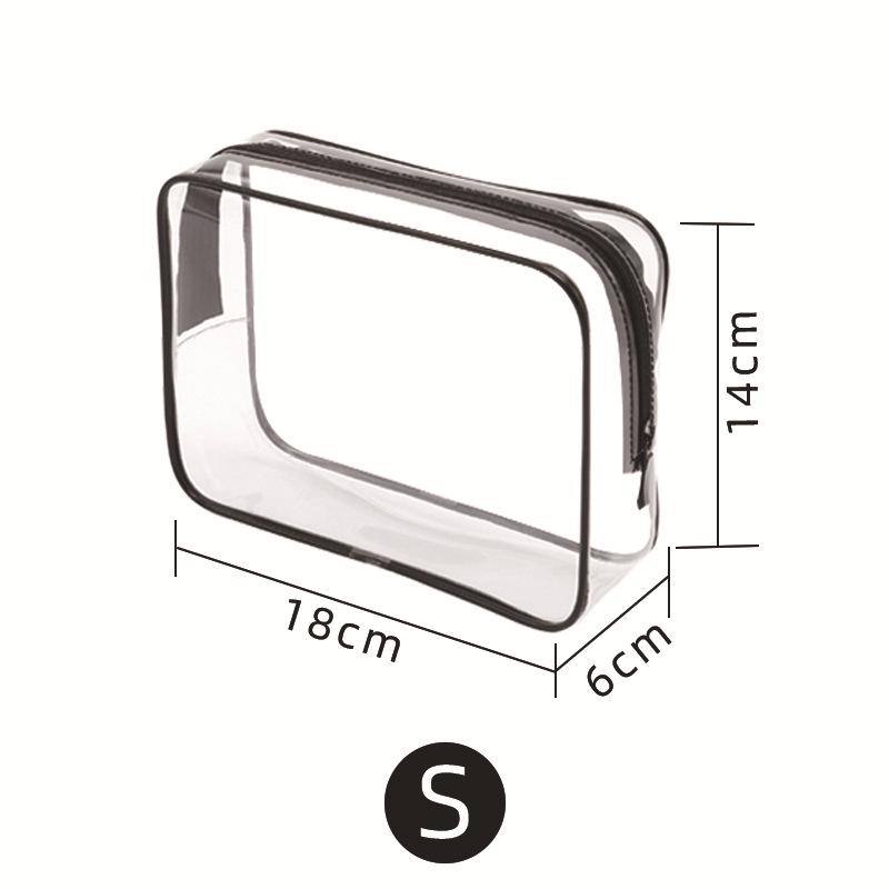 PVC Waterproof Travel Toiletry Bag Set with Dry/Wet Separation - Large Capacity & Transparent, 3-Piece Set