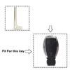 KEYYOU 10PCS For Benz Uncut Key Blanks ert For Mercedes Benz Smart Chrome & Black Remote Car Fob Key Blade Replacement
