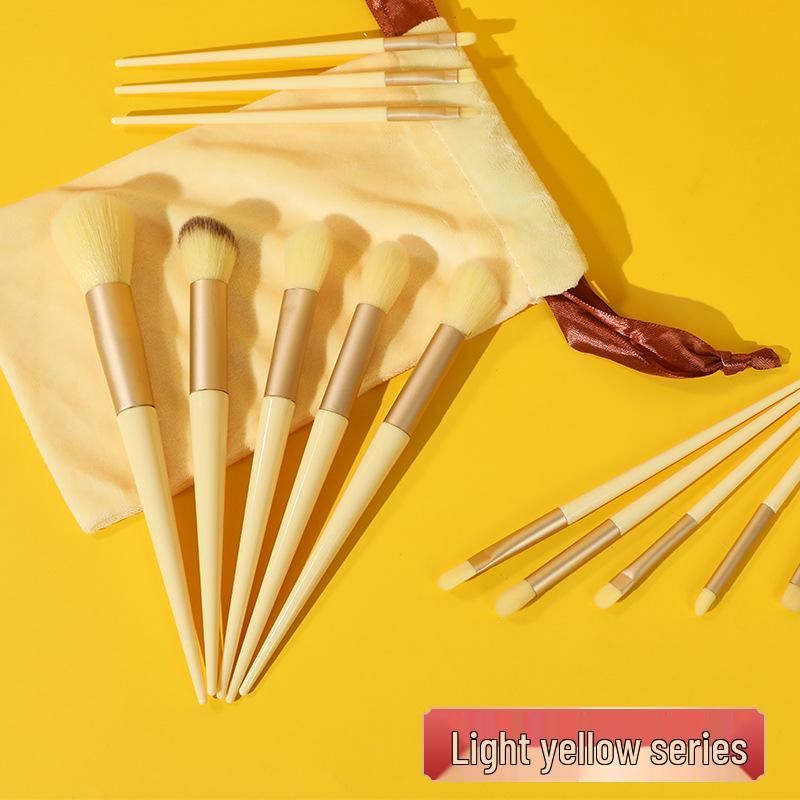 Портативный набор кистей для макияжа Evergreen из 13 предметов – Мягкая щетина, инструменты для румян и теней