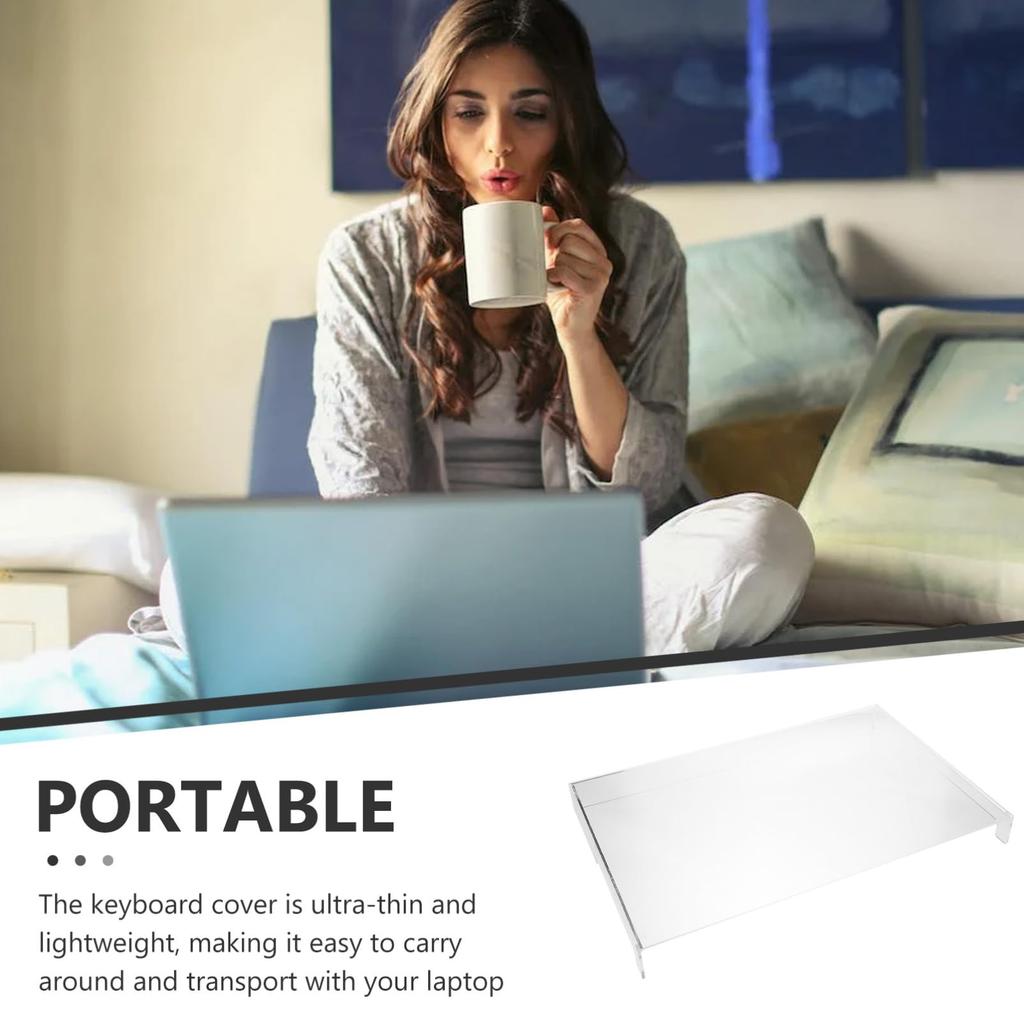 Artibetter Клавиатура для компьютера Ноутбук Акриловая клавиатура Клавиатура Кот Пылезащитный Чехол 17,3 дюйма, Подставка, Защита, Прозрачный, Анти-Протектор, Акрил,