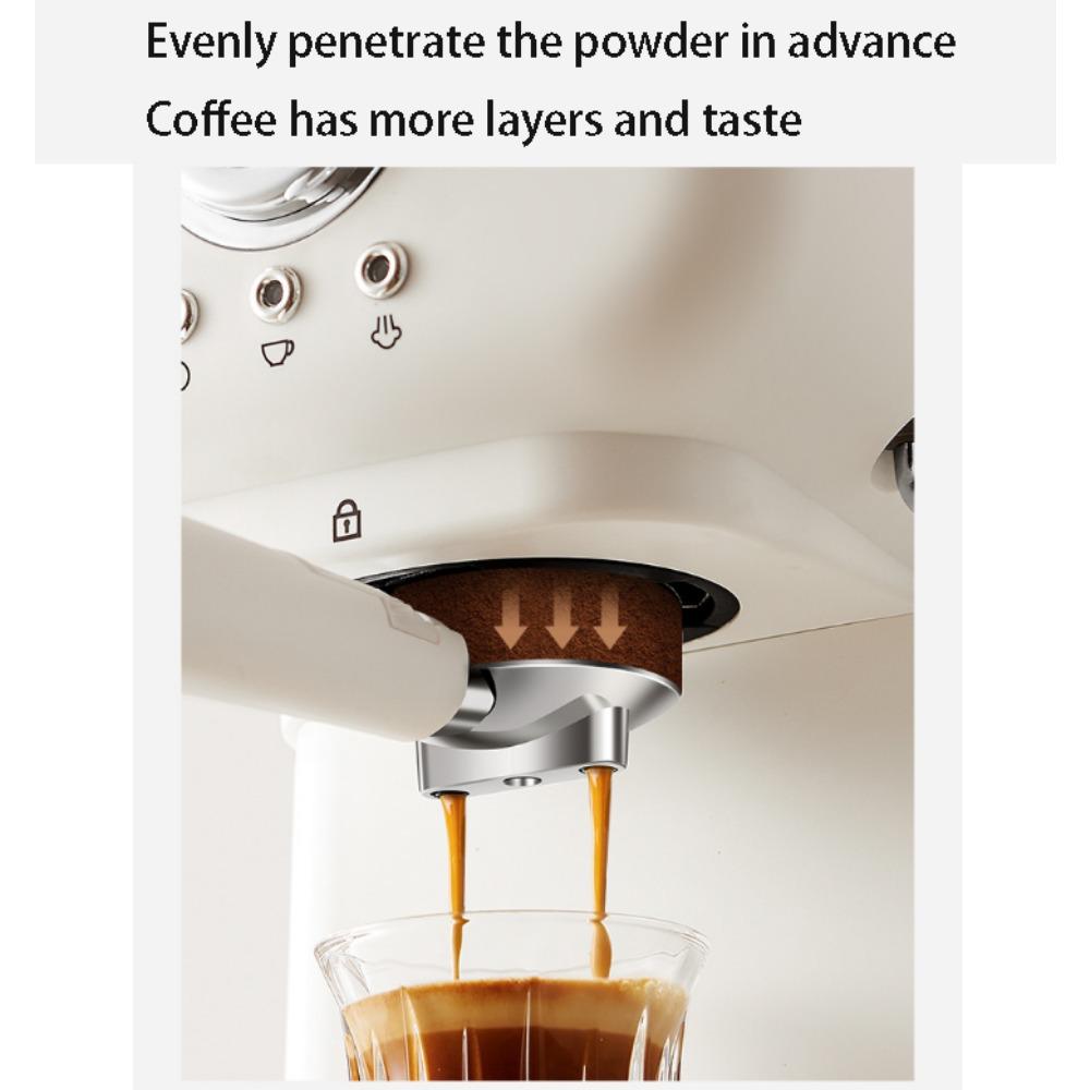 Кофемашина, итальянская полуавтоматическая кофеварка с концентрированным паром, молочной пеной, для домашнего офиса, высокого давления