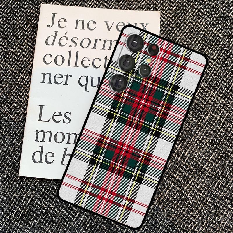 Клан Стюарт Шотландка Клетчатая Для Samsung Galaxy S24 S23 Ultra S22 S20 S21 FE S8 S9 S10 Note 10 Plus 20 Ultra Чехол Для Телефона