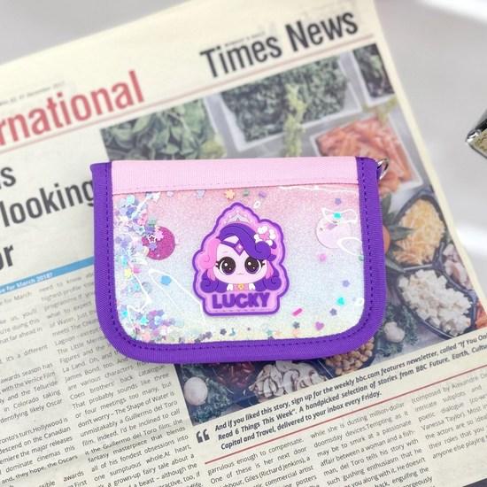 Haute Anjou Girls' Catch Nipping Strap Wallet, a popular character in Korea