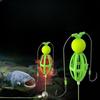 1PC Iseni Fluorescent Hook Flexible Bait Reverse Bottom Fishing Line Set Bait Cage Line Double Hook Return Bottom Buoyancy Ball Set