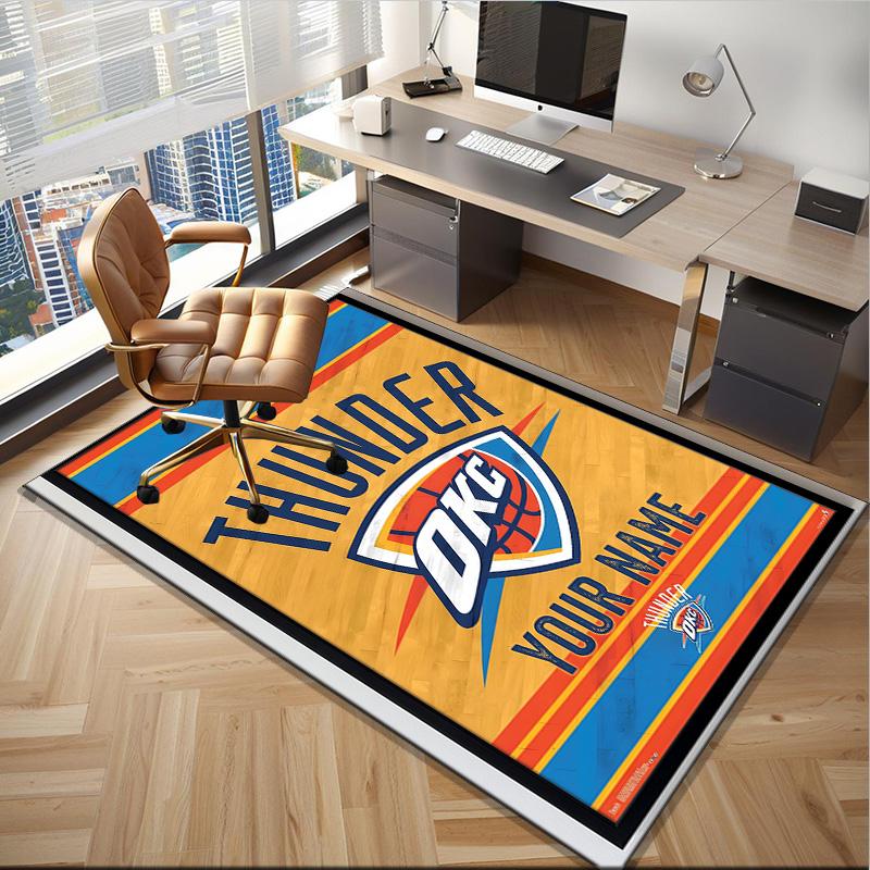Custom Name Rug Oklahoma Sports Team Area Rug Suitable for Indoor And Outdoor,Carpets for Homes, Offices,Living Rooms,Home Decor,Christmas Gift
