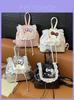 Рюкзак для девочек Hello Kitty с кружевной отделкой и мультяшным рисунком для повседневного использования
