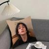 HHyunjins Singer Cushion Cover Pillowcase Ultra Soft Skin Friendly Fabric Cloud Like Comfort Concealed Zipper