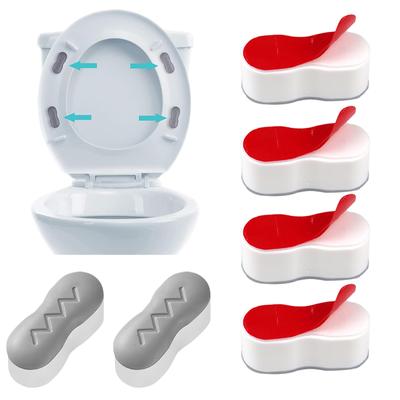 Универсальный бампер для сиденья унитаза, самоклеящиеся амортизирующие накладки на сиденье, прокладка для усилителя крышки унитаза, прочный амортизатор, амортизатор