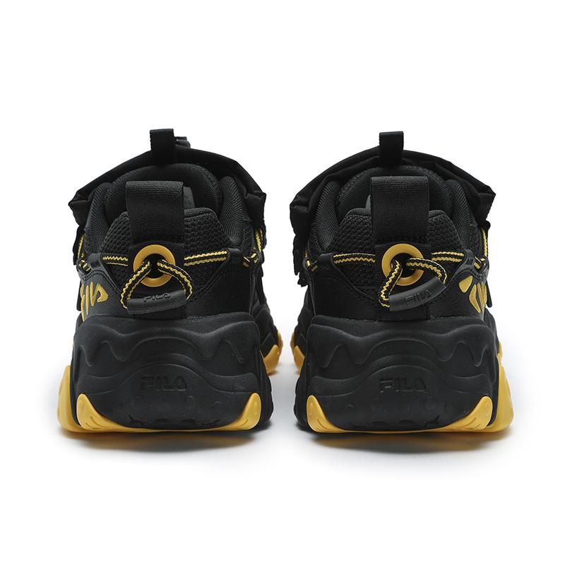 Fila Хуан Цзинъюй X Fluid 5 Обувь с кошачьей лапкой кита Низкие повседневные кроссовки для образа жизни Мужские кроссовки Черные F12M442128FBK