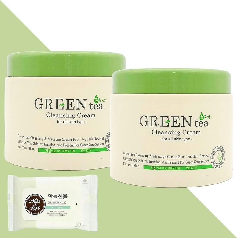 Morning Dew Green Tea Cleansing Cream 450ml 2 pcs