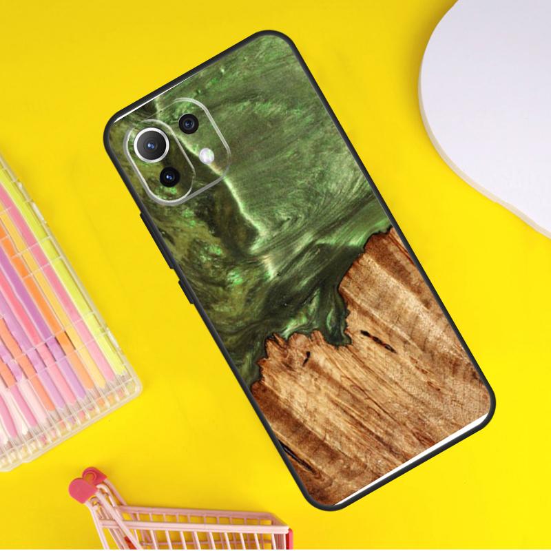 Дерево Смола Чехол-путешественник для Xiaomi 14T Pro 11T 12T 13T 13 14 Ultra POCO X7 Pro X3 X5 F3 F5 F6 M6 X6 Pro