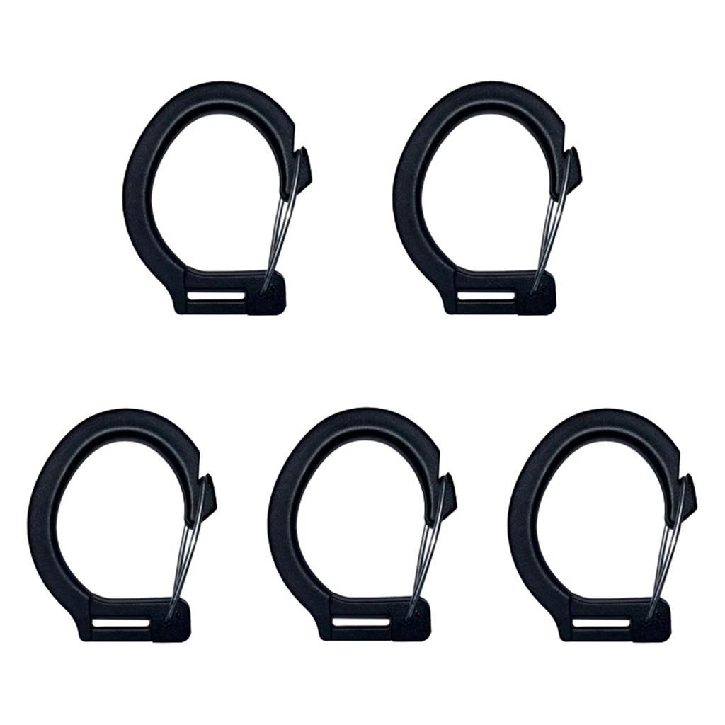 5Pcs Plastic Snap Clip Hook Camping Carabiner Buckle Outdoor Tent Accessories Multifunction Snap Hook Camping Equipment