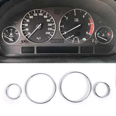 4 шт. Кольца на приборную панель, хром, для BMW E38 E39 E53 X5