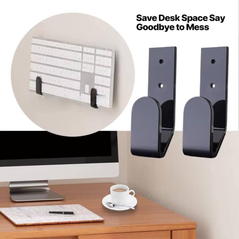 Storage Hook Wall-mounted Keyboard Rack Acrylic Keyboard Mouse Wall Clip Computer Keyboard