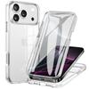 3-в-1 360° Защитная пленка для экрана Прозрачный HD чехол Для iPhone 17Air 16 15 14 13 12 17 Pro Max Plus Прозрачная крышка с защитной пленкой для экрана