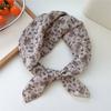 60cm Flower Print Cotton Bandanas Square Scarf Women Girls Headband Accessories Hairscarf Hairscarf