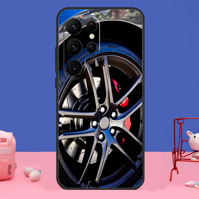 Чехол-колесо для гоночного автомобиля для Samsung Galaxy S24 S23 S22 Ultra S20 S21 FE Note 20 S8 S9 S10 Note 10 Plus