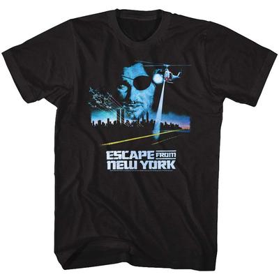 Футболка Escape From New York Унисекс Летняя Ретро Графическая с Изображением Боевика Короткий Рукав Повседневная Уличная Одежда Свободный Крой Футболка для Фаната Фильма
