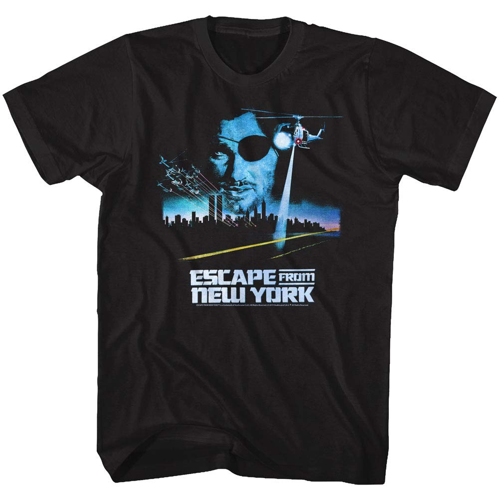 Футболка Escape From New York Унисекс Летняя Ретро Графическая с Изображением Боевика Короткий Рукав Повседневная Уличная Одежда Свободный Крой Футболка для Фаната Фильма
