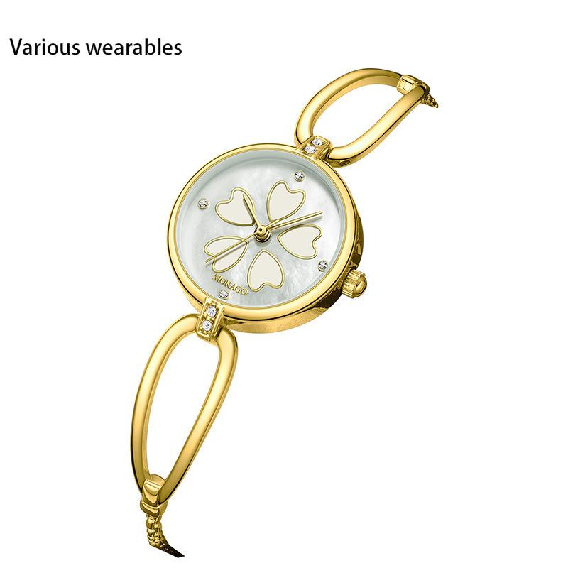 Модные часы-браслет Niche, водонепроницаемые, простые, инкрустированные бриллиантами, легкие, роскошные кварцевые часы