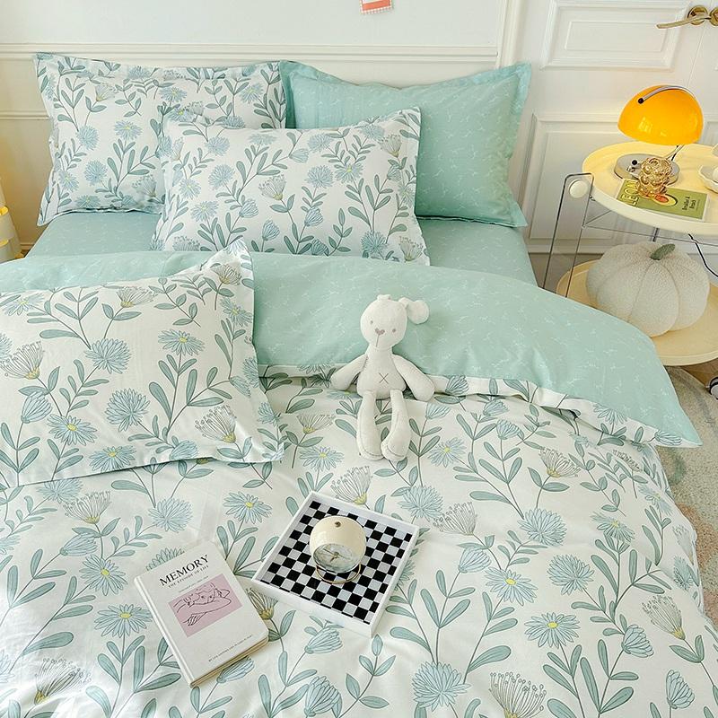 100% Cotton Bedding Set Duvet Cover Set 1 Quilt Cover 2 Pillowcases No Sheet- Ultra Soft Breathable Hypoallergenic