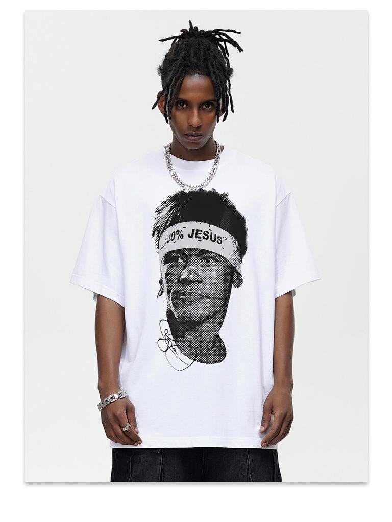 Neymar American Football Washed Retro T-Shirt - Men's Distressed Short Sleeve