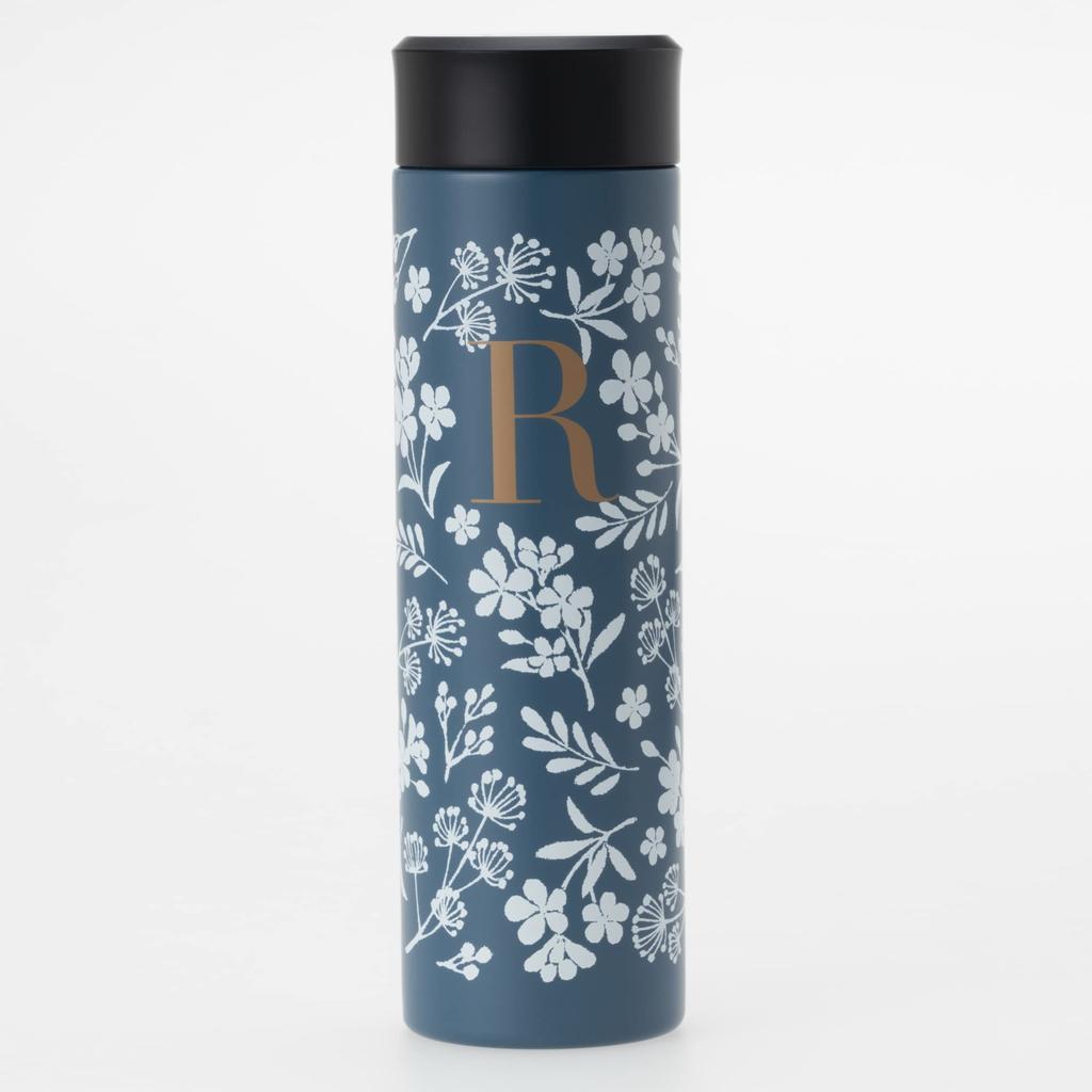 Maebata Fluffy Veil Initial Stainless Steel Bottle 370ml 68612 Ultra-Lightweight (R)