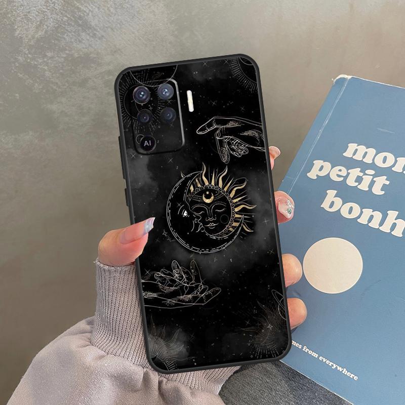 Sun and Moon Case For Oppo A40 A60 A80 A98 A78 A18 A38 A58 A16 A76 A96 A17 A77 A74 A94 A54 A57S A15 Cover
