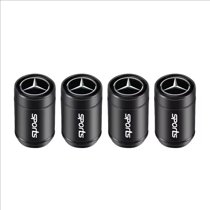 4Pcs Aluminum Alloy Car Wheel Tire Valve Caps Stem Cover For Mercedes-Benz W203 W204 W205 W212 W213 W166 W176 W167 W168W177 W223 c1