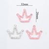 20 шт. 32*28 мм, корона, аппликации со стразами для рукоделия, наклейки на нашивки для скрапбукинга, головные уборы, заколки для волос, аксессуары для декора с бантом